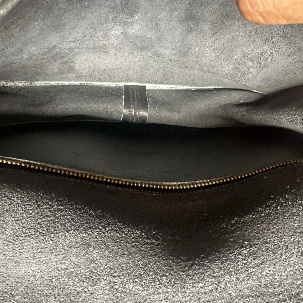 Vintage Coach Black Leather City Bag Purse 9790 Crossbody Very Clean!!!